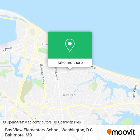 Bay View Elementary School map