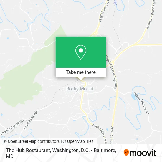 The Hub Restaurant map