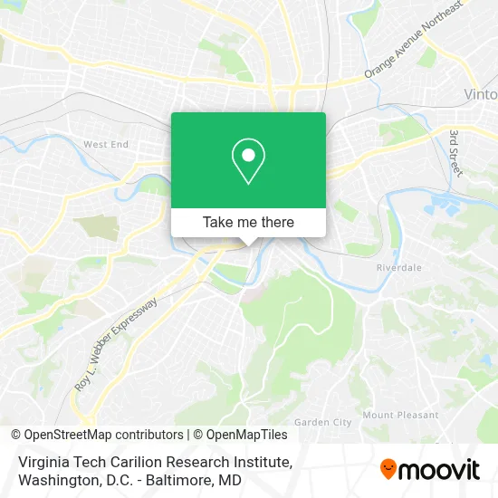 Virginia Tech Carilion Research Institute map