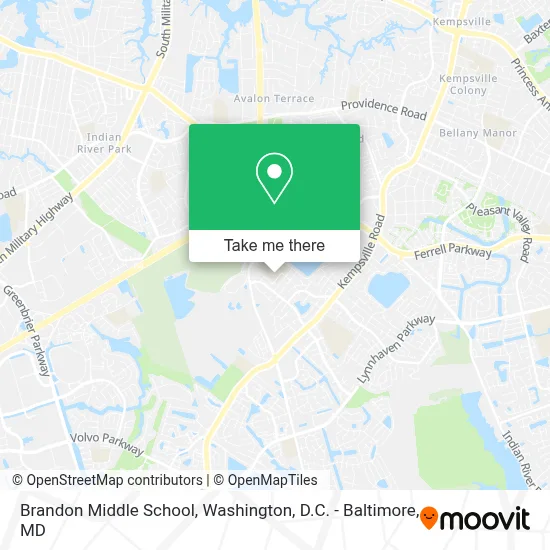 Brandon Middle School map