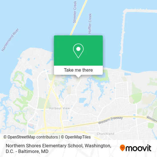 Northern Shores Elementary School map