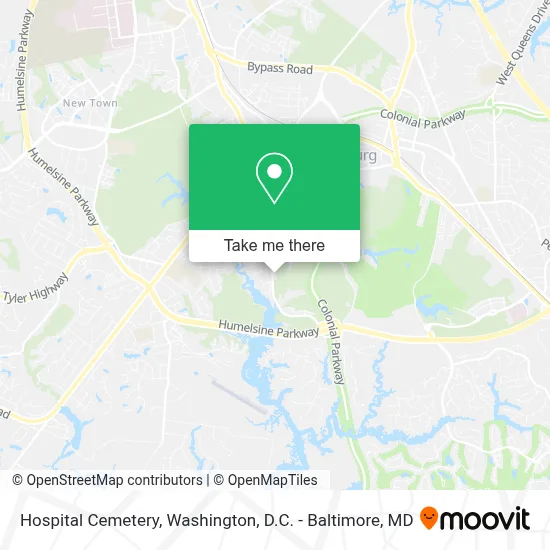 Hospital Cemetery map