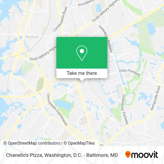 Chanello's Pizza map