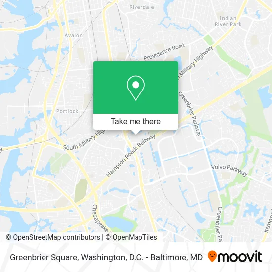 Greenbrier Square map