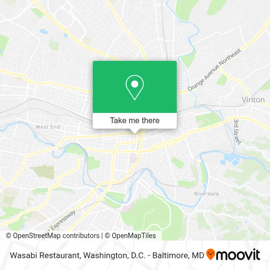 Wasabi Restaurant map
