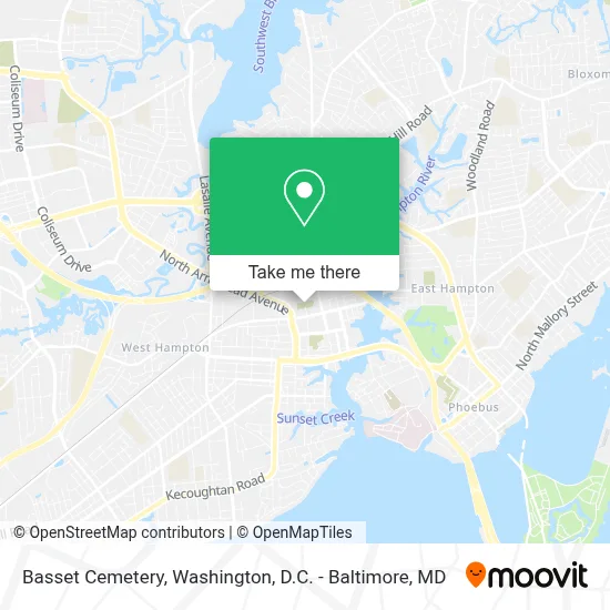 Basset Cemetery map
