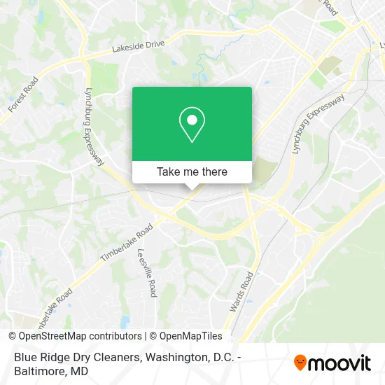 Blue Ridge Dry Cleaners map