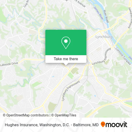 Hughes Insurance map