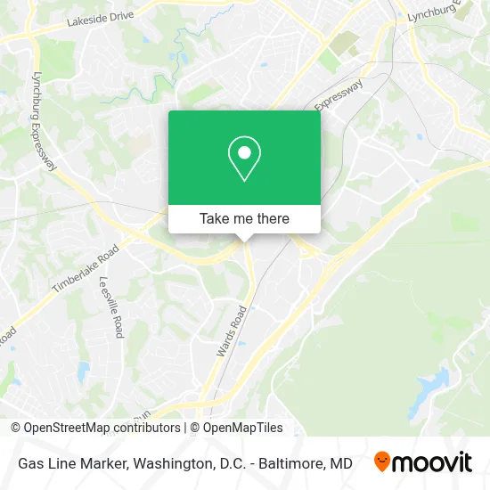 Gas Line Marker map