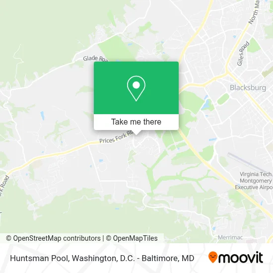 Huntsman Pool map