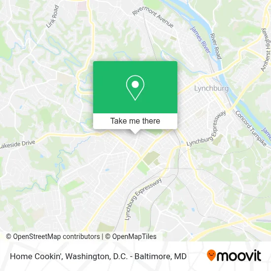 Home Cookin' map