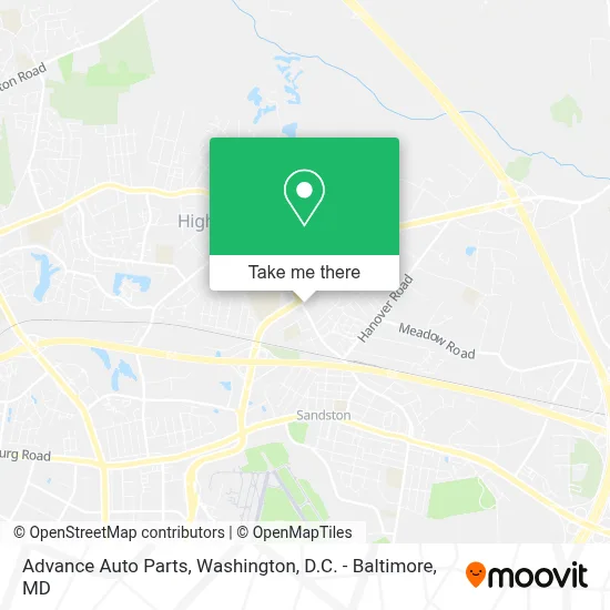 Advance Auto Parts map