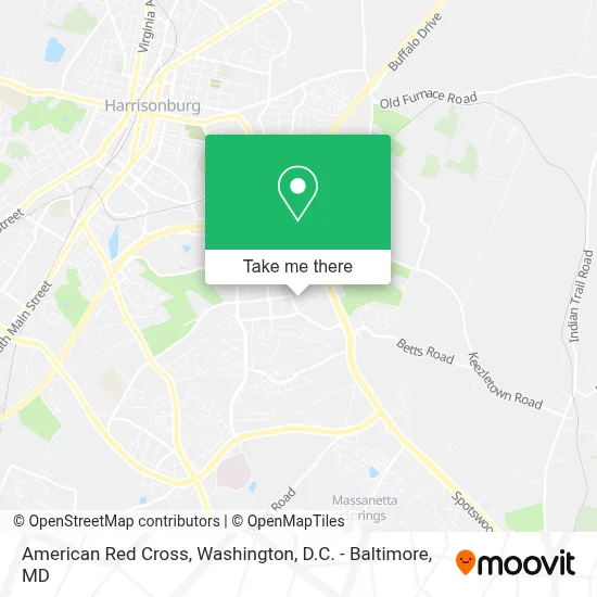 American Red Cross map
