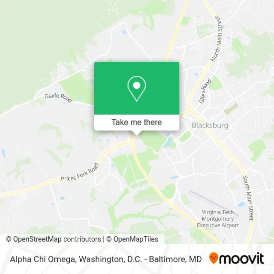 Mapa de Alpha Chi Omega