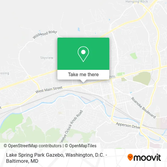 Lake Spring Park Gazebo map