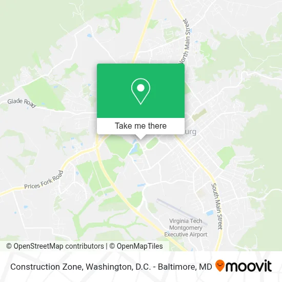 Construction Zone map