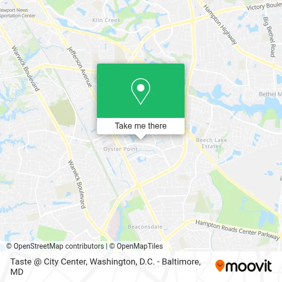 Taste @ City Center map