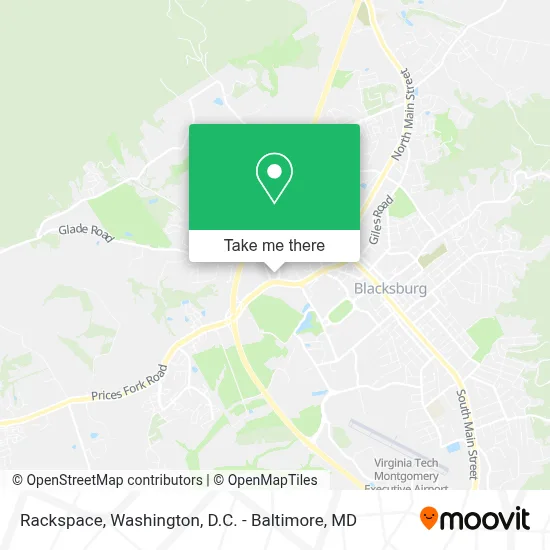 Mapa de Rackspace