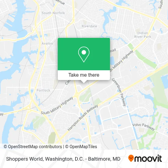 Shoppers World map