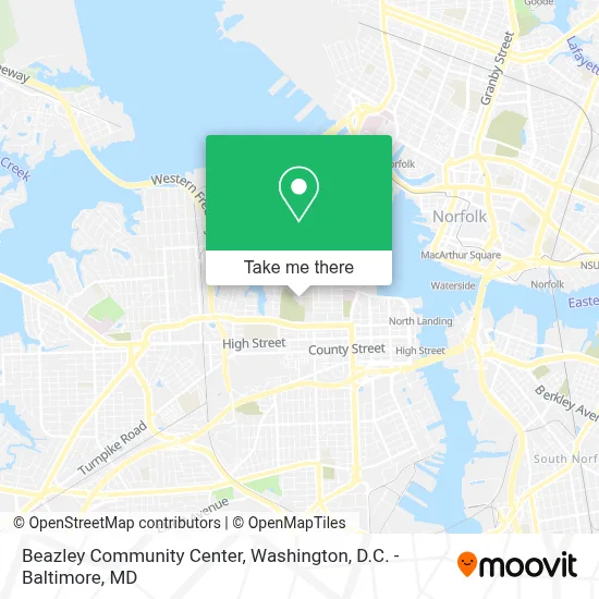 Beazley Community Center map
