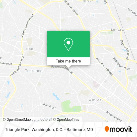Triangle Park map