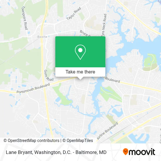 Lane Bryant map
