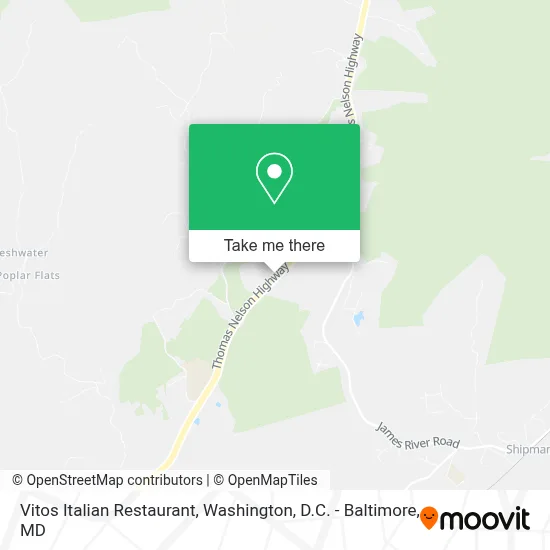 Vitos Italian Restaurant map