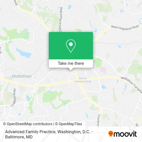 Advanced Family Practice map