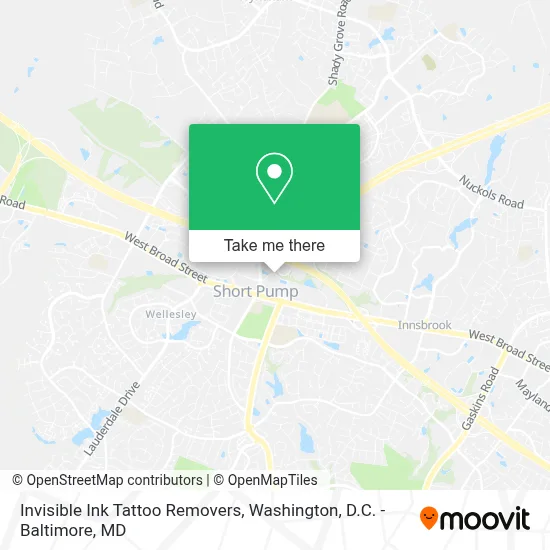 Invisible Ink Tattoo Removers map