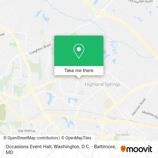 Occasions Event Hall map