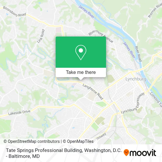 Tate Springs Professional Building map