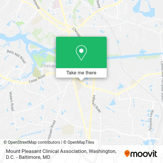 Mount Pleasant Clinical Association map