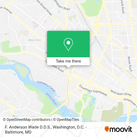 F. Anderson Wade D.D.S. map
