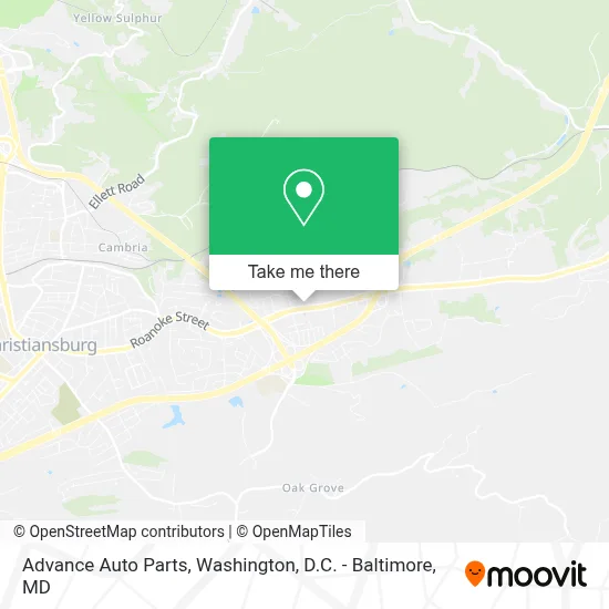 Advance Auto Parts map