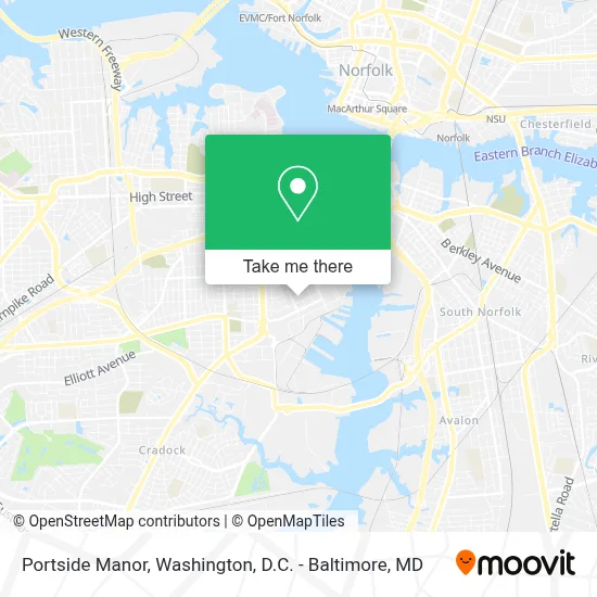 Portside Manor map