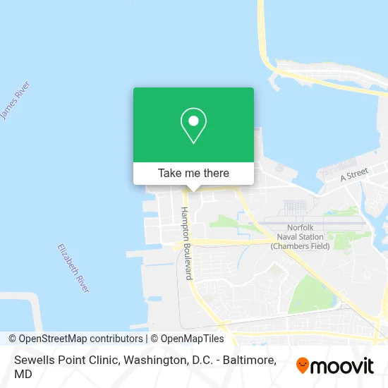 Sewells Point Clinic map