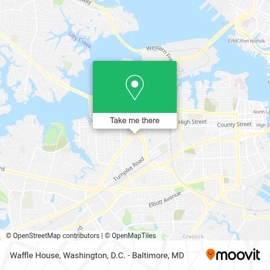Waffle House map