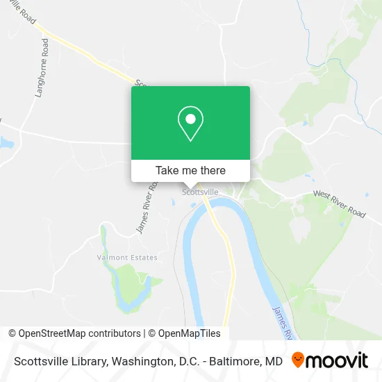 Scottsville Library map