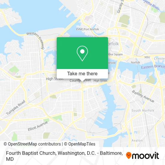 Fourth Baptist Church map