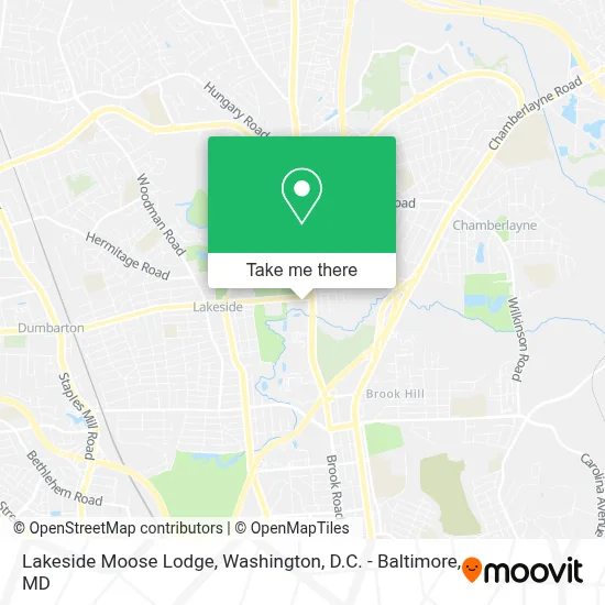 Lakeside Moose Lodge map
