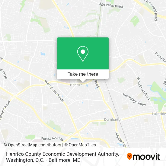 Henrico County Economic Development Authority map