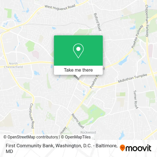 First Community Bank map