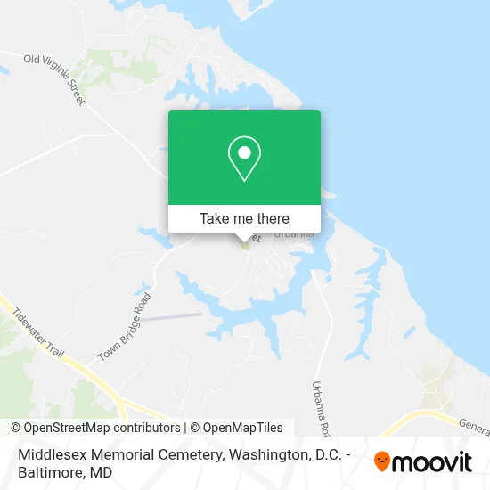 Middlesex Memorial Cemetery map