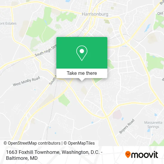 1663 Foxhill Townhome map