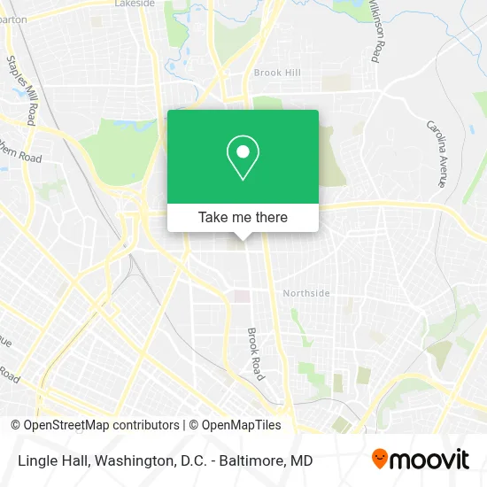 Lingle Hall map