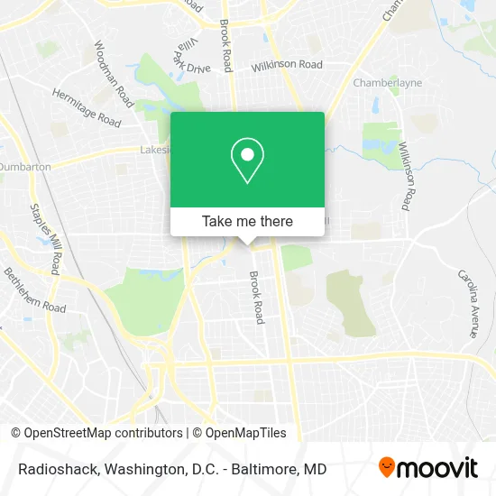 Radioshack map