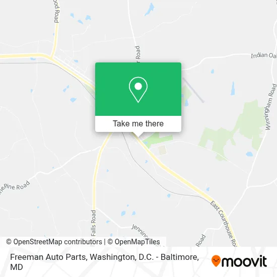 Freeman Auto Parts map