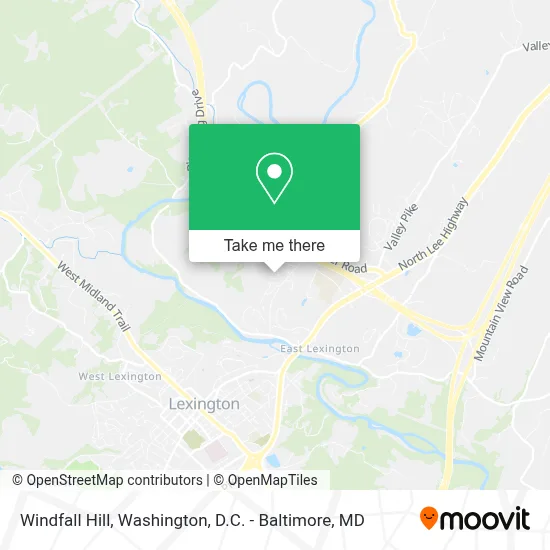 Windfall Hill map