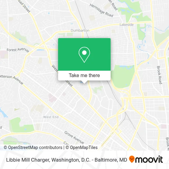 Libbie Mill Charger map