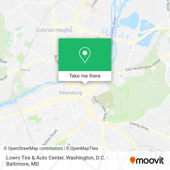 Lowry Tire & Auto Center map